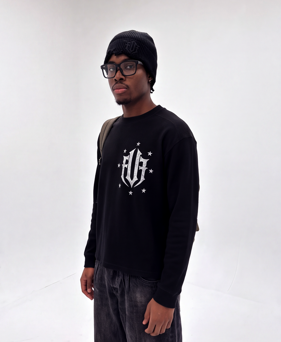 Unisex Waffle Raw Edge T-Shirt