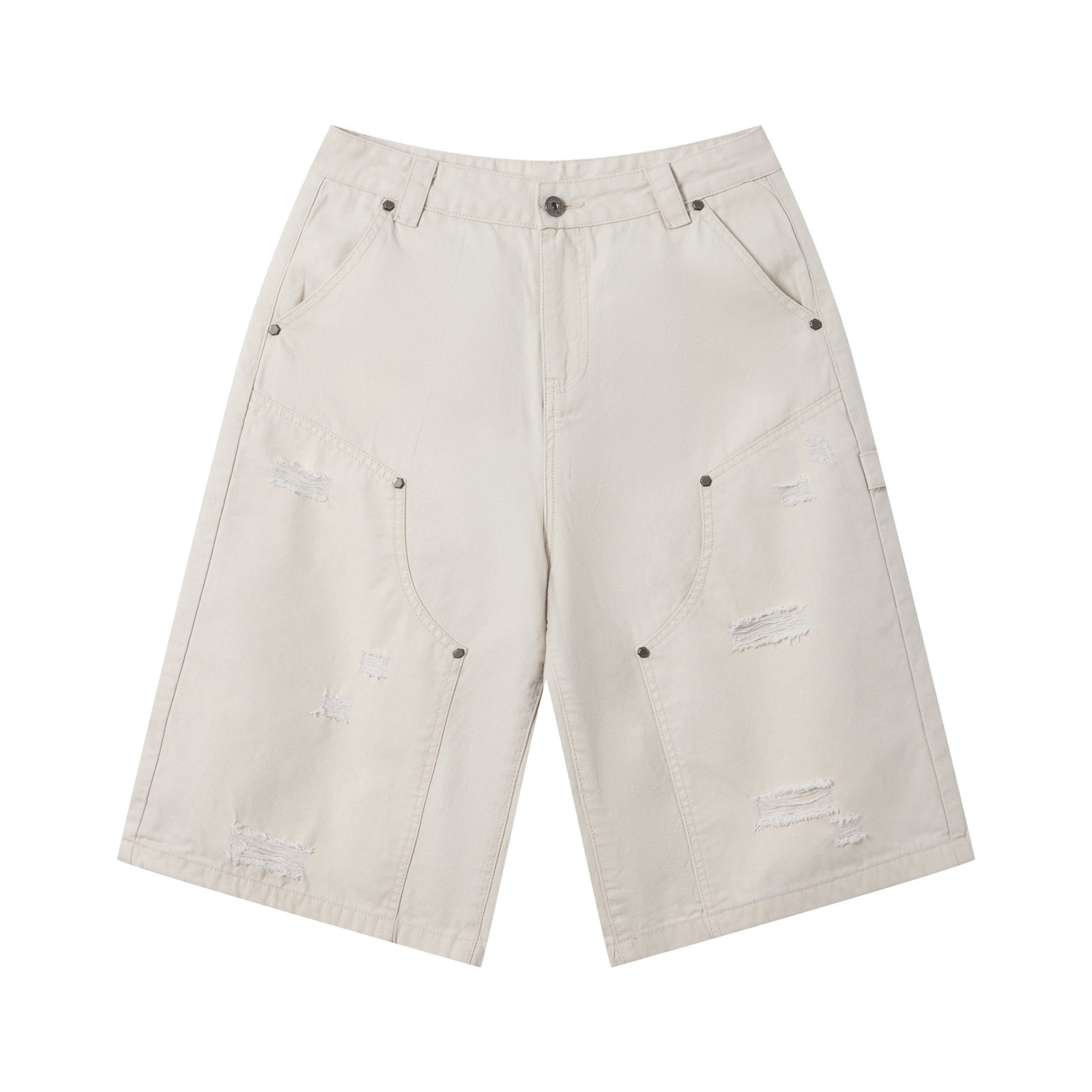 310GSM Heavyweight Cotton Enzyme Washed Distressed Workwear Pants