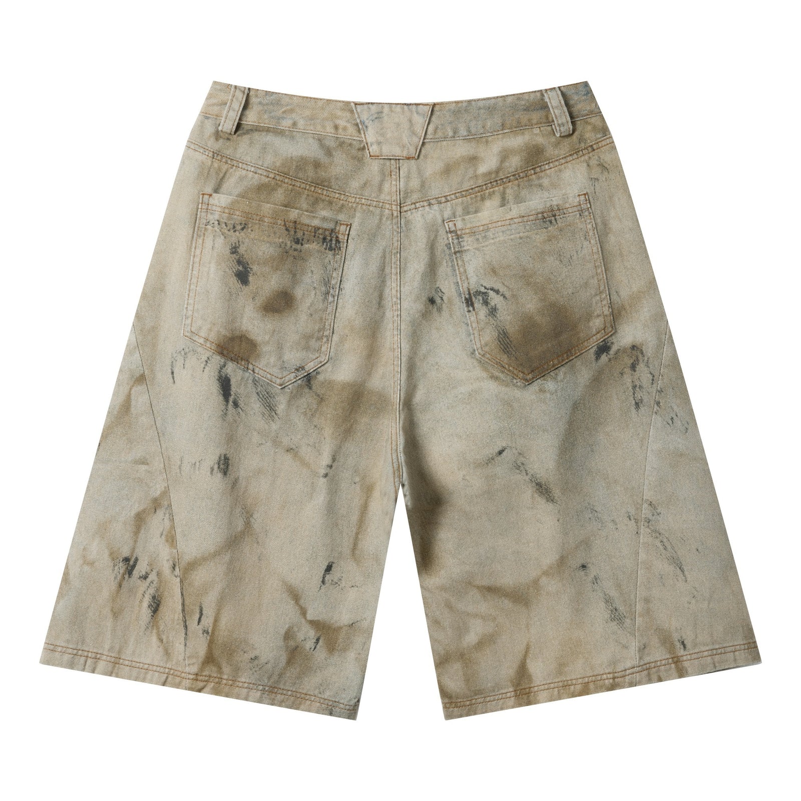 270GSM 100% Cotton Left Twill Denim Print Cropped Pants