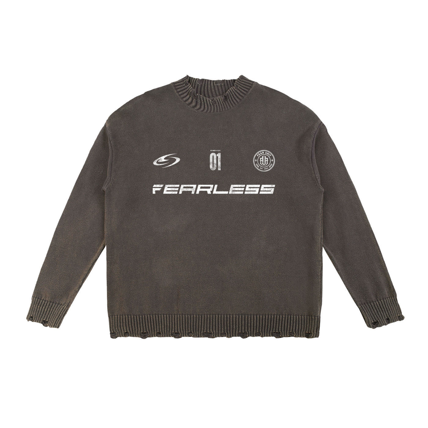 Vintage Washed Hand-Frayed Sweater