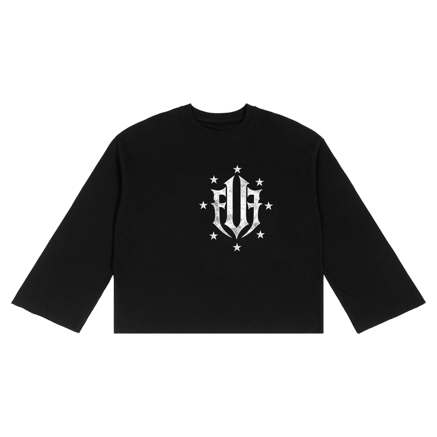 Unisex Waffle Raw Edge T-Shirt