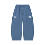 Unisex Waffle Barrel Leg Pants