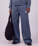 Unisex Waffle Barrel Leg Pants
