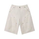 310GSM Heavyweight Cotton Enzyme Washed Distressed Workwear Pants