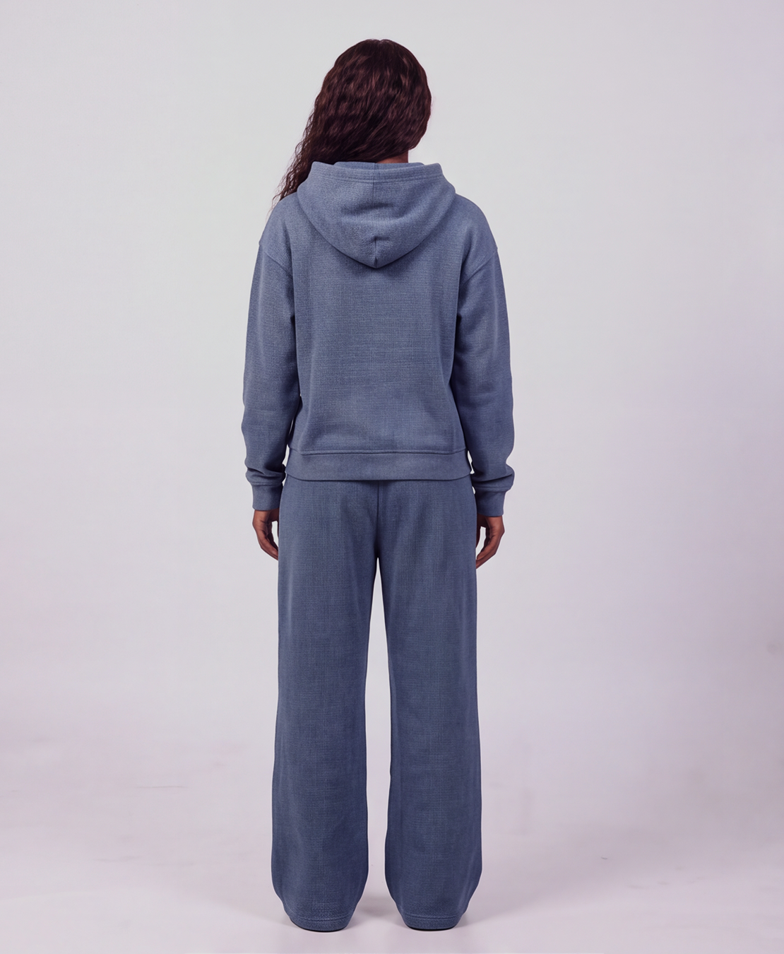 Unisex Waffle Barrel Leg Pants
