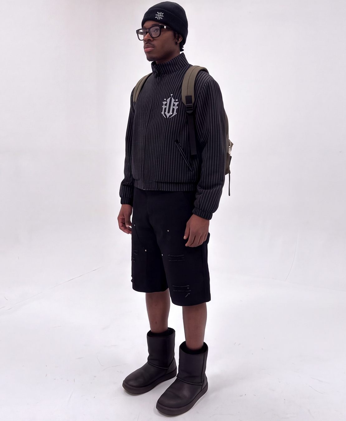 Unisex Striped Full-Zip Track Jacket